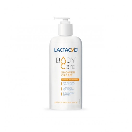 Lactacyd Body Care Κρεμώδες Αφρόλουτρο για Πρόσωπο & Σώμα, Εμπλουτισμένο με Shea Butter Complex 300ml