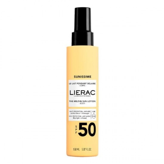 Lierac Sunissime Lait SPF50 Το Αντηλιακό Γαλάκτωμα Σώματος που Λιώνει στην Επιδερμίδα 150ml Lierac Sunissime Lait SPF50 Το Αντηλιακό Γαλάκτωμα Σώματος που Λιώνει στην Επιδερμίδα 150ml