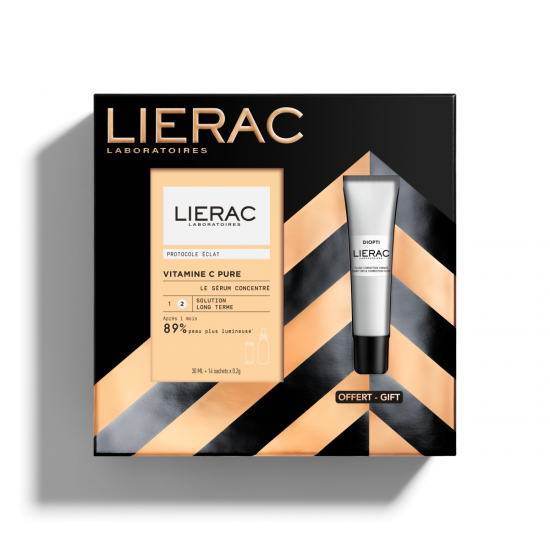 Lierac Promo Pure Vitamin C Concentrated Serum Συγκεντρωμένος Ορός Προσώπου 30 ml & Free Diopti Dark Circle Correction Fluid Λεπτόρρευστη Κρέμα Διόρθωσης Μαύρων Κύκλων 15ml