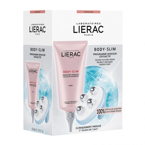 Lierac Body-Slim Concentrate Cryoactif Συμπυκνωμένος Ορός για Εγκατεστημένη Κυτταρίτιδα 150ml & Slimming Roller 1τεμ