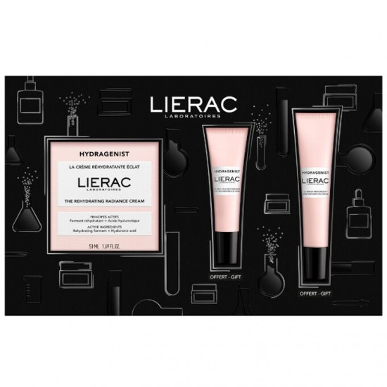 Lierac Promo Hydragenist  Rehydrating Radiance Cream, Ενυδατική Κρέμα Ημέρας 50ml & ΔΩΡΟ  The Rehydrating Eye Care, Κρέμα Ματιών 7.5ml & The Rehydrating  Serum 15ml