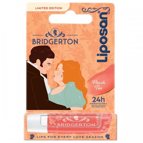 Liposan Limited Edition Bridgerton Peach Tea Eνυδατικό Balm Χειλιών Ροδάκινο 4.8g