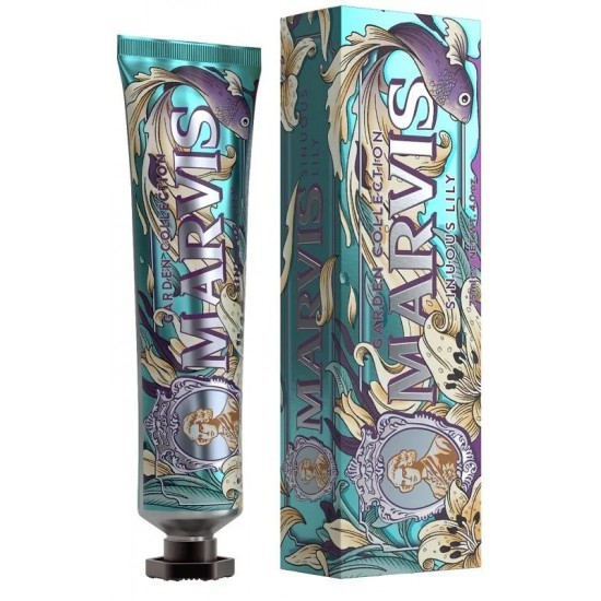 Marvis Garden Collection Sinuous Lily Toothpaste Λευκό μπουκέτο κρίνων Oδοντόκρεμα 75ml