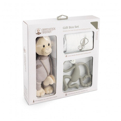 Matchstick Monkey Gift Box Set Grey