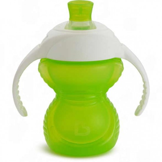 Munchkin Chew Proof Trainer Cup, Ποτήρι Με Λαβές και Μαλακό Στόμιο Σιλικόνης, Πράσινο 237ml