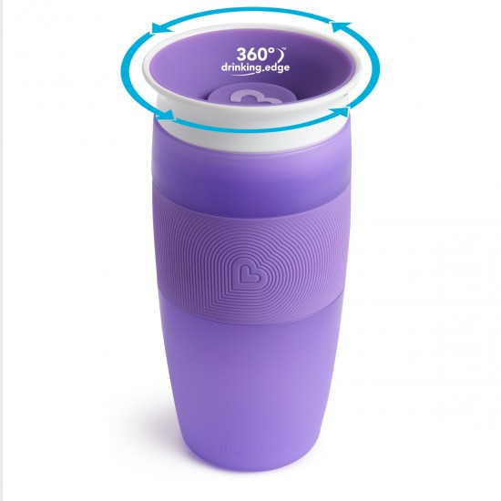 Munchkin Tall Miracle Sippy Cup 18m+ Μωβ Χρώμα 414ml