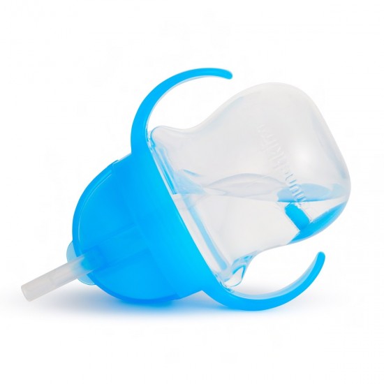 Munchkin, Tip & Sip Straw Cup Ποτήρι με Καλαμάκι 6m+, Χρώμα Μπλε, 207ml Munchkin, Tip & Sip Straw Cup Ποτήρι με Καλαμάκι 6m+, Χρώμα Μπλε, 207ml