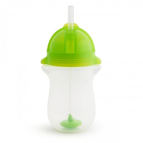 Munchkin Tip & Sip Tall Ποτήρι με Καλαμάκι, Πράσινο 296ml Munchkin Tip & Sip Tall Ποτήρι με Καλαμάκι, Πράσινο 296ml