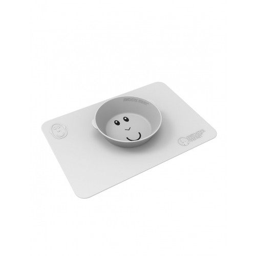 Matchstick Monkey Anti-Spoit Bowl 6m+ Αντιολισθητικό Μπολ , Χρώμα Γκρι 1 Τεμάχιο