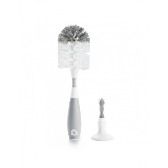 Munchkin Bristle Bottle Brush, Βούρτσα Καθαρισμού Μπιμπερό & Θηλών, Χρώμα Γκρι Munchkin Bristle Bottle Brush, Βούρτσα Καθαρισμού Μπιμπερό & Θηλών, Χρώμα Γκρι