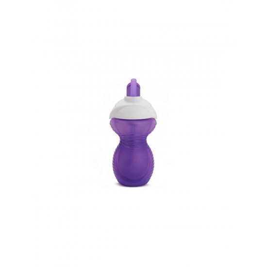 Munchkin Click Lock Κύπελλο με Ενσωματωμένο Καλαμάκι 12m+, Χρώμα Μωβ 296ml
