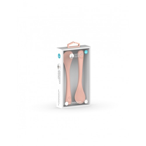 Matchstick Monkey Feeding Spoons 12m+ Κουταλάκια Ταΐσματος, Χρώμα Ροζ Σομόν 2 Τεμάχια 