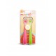 Munchkin Gentle Silicone Spoons 4m+, Κουταλάκια Σιλικόνης Χρώμα Ροζ & Πράσινο 2 Τεμάχια