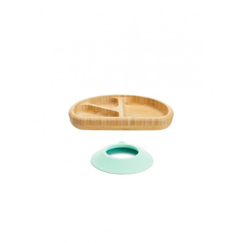 Munchkin Bambou Divided Suction Plate 6m+, Οικολογικό Πιάτο από Μπαμπού
