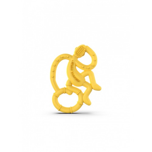 Matchstick Monkey Mini Monkey Teether Yellow