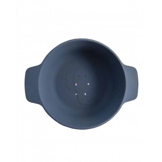 Trixie Silicone Bowl Mr Elephant 4m+, Μπολ Φαγητού από Σιλικόνη, Χρώμα Μπλε 1 Τεμάχιο