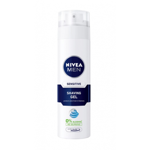 Nivea Men Sensitive Shaving Gel Ξυρίσματος για Ευαίσθητες Επιδερμίδες, 200ml Nivea Men Sensitive Shaving Gel Ξυρίσματος για Ευαίσθητες Επιδερμίδες, 200ml