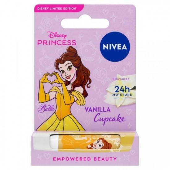 Nivea Disney Princess Belle Vanilla Cupcake Lip Balm Ενυδατικό Στίκ Χειλιών Βανίλια 4.8 g Nivea Disney Princess Belle Vanilla Cupcake Lip Balm Ενυδατικό Στίκ Χειλιών Βανίλια 4.8 g