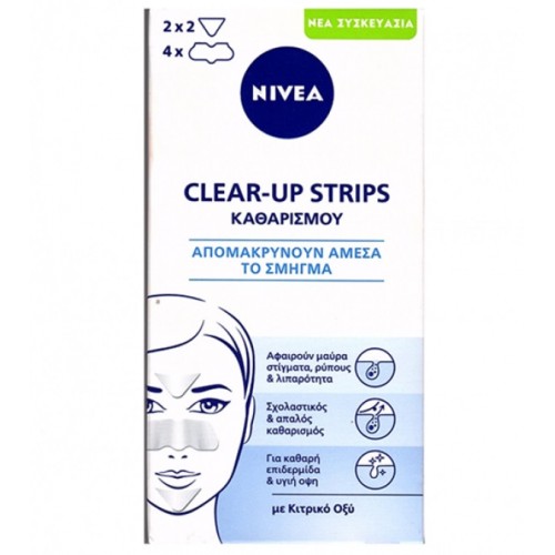 Nivea Clear-Up Strips Ταινίες Αφαίρεσης Μαύρων Στιγμάτων 6τμχ