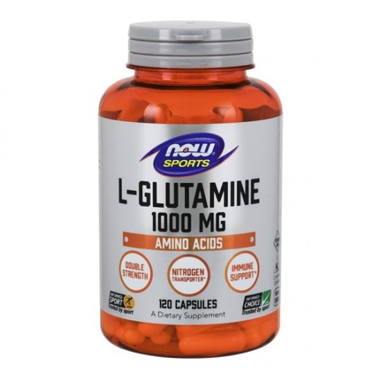 Now Foods L-Glutamine 1000mg, Συμπλήρωμα Διατροφής 120 Κάψουλες