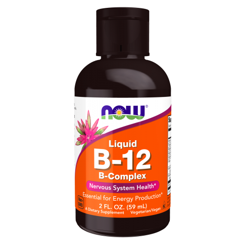 Now Foods Liquid B-12, B-Complex, Συμπλήρωμα Διατροφής 59ml