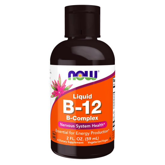 Now Foods Liquid B-12, B-Complex, Συμπλήρωμα Διατροφής 59ml