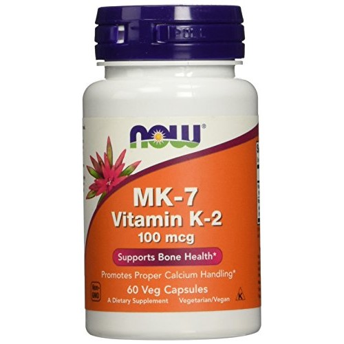 Now Foods MK-7 Vitamin K-2 100mcg, Συμπλήρωμα Διατροφής 60 Φυτικές Κάψουλες