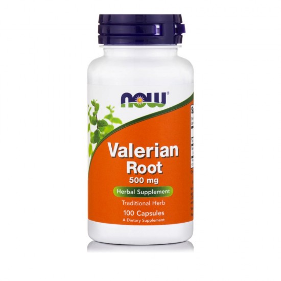 Now Foods Valerian Root 500mg, Συμπλήρωμα Διατροφής 100 Κάψουλες
