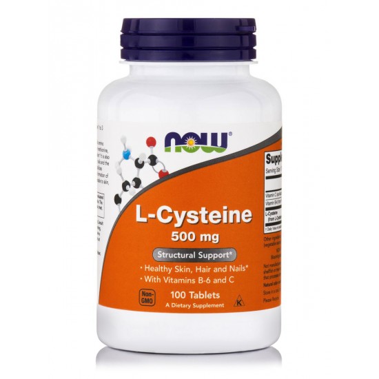 Now Foods L-Cysteine 500 mg, Συμπλήρωμα Διατροφής 100 Ταμπλέτες Now Foods L-Cysteine 500 mg, Συμπλήρωμα Διατροφής 100 Ταμπλέτες