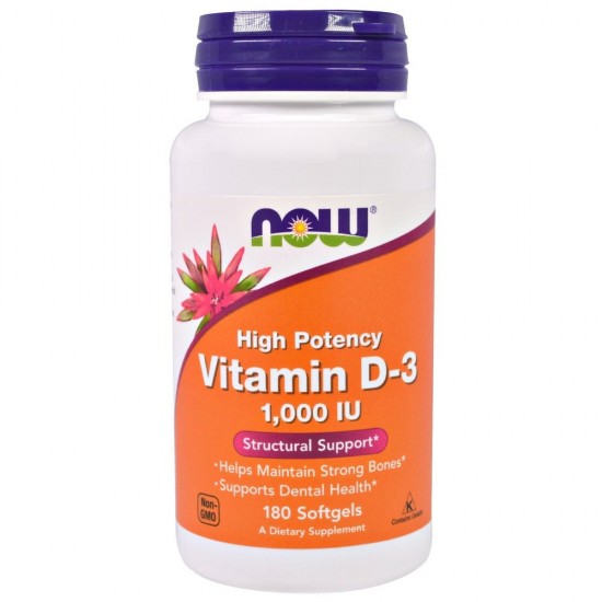 Now Foods Vitamin D3 1.000 IU Softgels, Συμπλήρωμα Διατροφής 180 Μαλακές Κάψουλες Now Foods Vitamin D3 1.000 IU Softgels, Συμπλήρωμα Διατροφής 180 Μαλακές Κάψουλες