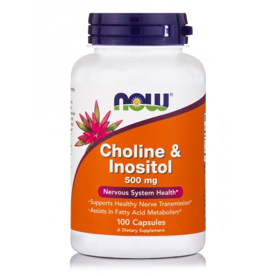 Now Foods Choline & Inositol 250-250mg, Συμπλήρωμα Διατροφής Για την Καλή Υγεία του Νευρικού Συστήματος & του Εγκεφάλου 100 Κάψουλες Now Foods Choline & Inositol 250-250mg, Συμπλήρωμα Διατροφής Για την Καλή Υγεία του Νευρικού Συστήματος & του Εγκεφάλου 100 Κάψουλες