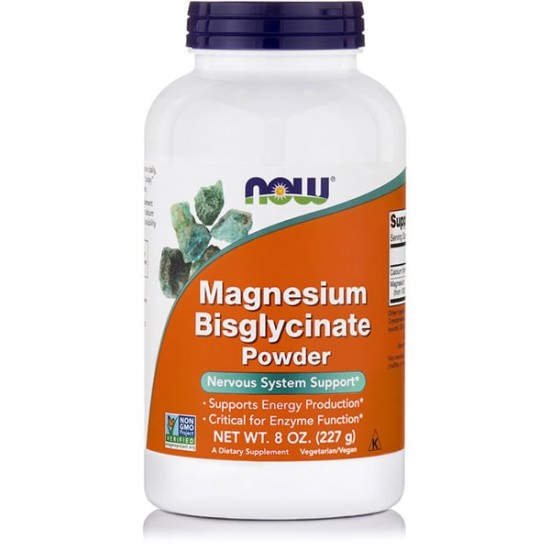 Now Foods Magnesium Bisglycinate Powder Συμπλήρωμα Γλυκινικού Μαγνησίου σε Σκόνη 227gr Now Foods Magnesium Bisglycinate Powder Συμπλήρωμα Γλυκινικού Μαγνησίου σε Σκόνη 227gr