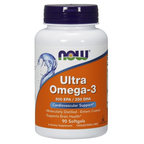 Now Foods Omega-3 Ultra, Συμπλήρωμα Διατροφής 90 Μαλακές Κάψουλες
