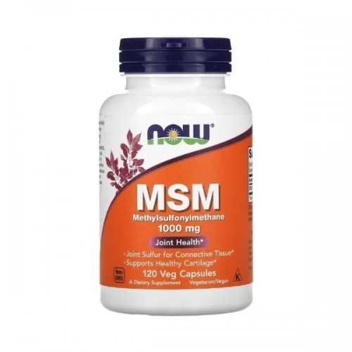 Now Foods MSM 1000mg Υγιείς Αρθρώσεις 120 Veg Caps