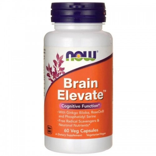 Now Foods Brain Elevate, Πολυφόρμουλα για την Καλή Λειτουργία του Εγκεφάλου & την Ενίσχυση της Μνήμης 60 Φυτικές Κάψουλες