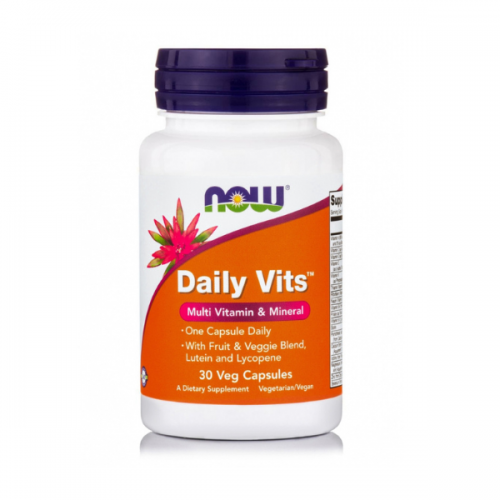 Now Foods Daily Vits Πολυβιταμίνη 30 φυτικές κάψουλες