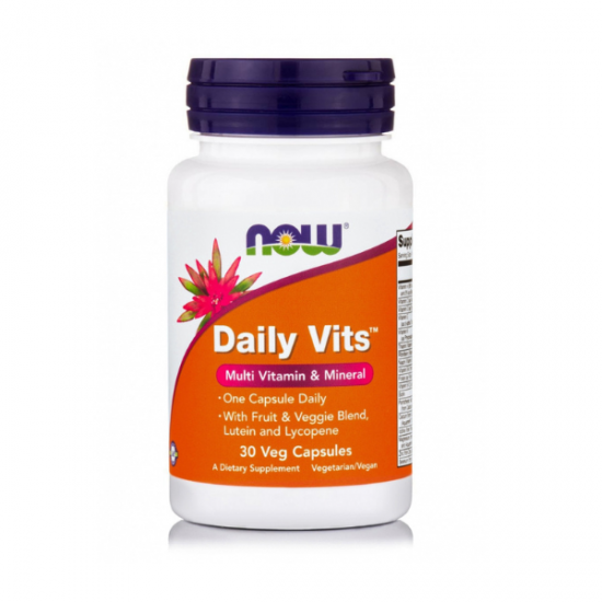 Now Foods Daily Vits Πολυβιταμίνη 30 φυτικές κάψουλες