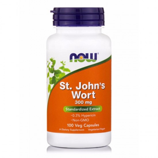 Now Foods St. John's Wort Extract 300mg, Συμπλήρωμα Διατροφής 100 Φυτικές Κάψουλες Now Foods St. John's Wort Extract 300mg, Συμπλήρωμα Διατροφής 100 Φυτικές Κάψουλες