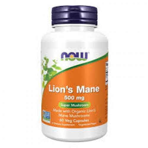Lion's Mane 500 mg Συμπλ΄΄ήρωμα Διατροφής με Βρώσιμο Μανιτάρι για Υποστήριξη των Νυερώνων 60 φυτικές κάψουλες