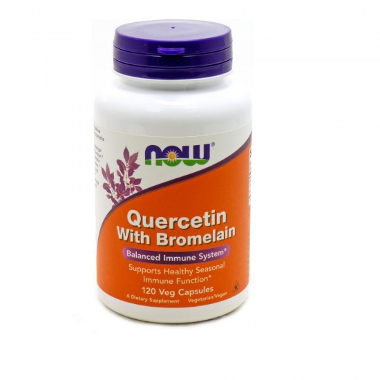 Now Foods Quercetin With Bromelain, Συμπλήρωμα Διατροφής 120 Φυτικές Κάψουλες