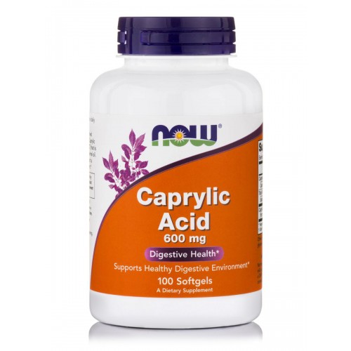 Now Foods Caprylic Acid 600mg, Συμπλήρωμα Διατροφής 100 Μαλακές Κάψουλες Now Foods Caprylic Acid 600mg, Συμπλήρωμα Διατροφής 100 Μαλακές Κάψουλες