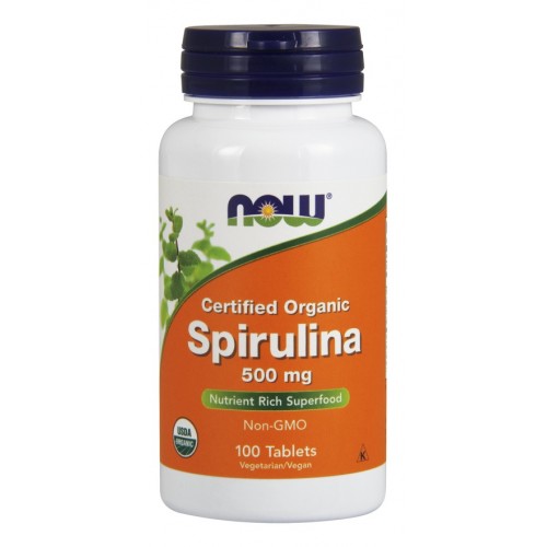 Now Foods Spirulina 500mg, Συμπλήρωμα Διατροφής 100 Φυτικές Ταμπλέτες Now Foods Spirulina 500mg, Συμπλήρωμα Διατροφής 100 Φυτικές Ταμπλέτες