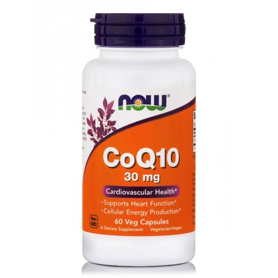 Now Foods CoQ10 30mg, Συμπλήρωμα Διατροφής Υποστήριξης Καρδιαγγειακής Λειτουργίας 60 Φυτικές Κάψουλες Now Foods CoQ10 30mg, Συμπλήρωμα Διατροφής Υποστήριξης Καρδιαγγειακής Λειτουργίας 60 Φυτικές Κάψουλες