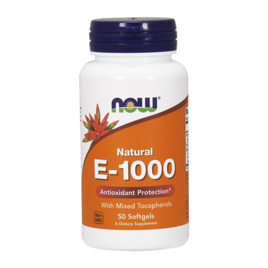 Now Foods E-1000 IU Mixed Tocopherols, Ενίσχυση Ανοσοποιητικού 50 Μαλακές Κάψουλες