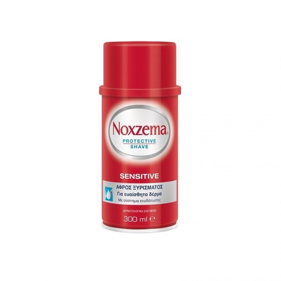 Noxzema Protective Shave Sensitive Αφρός Ξυρίσματος για Ευαίσθητο Δέρμα 300ml