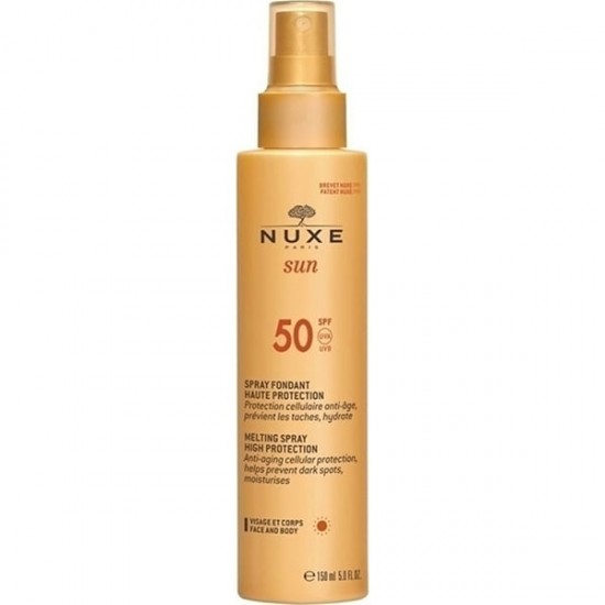 Nuxe Sun Melting Spray SPF50 Αντηλιακό Γαλάκτωμα Πρόσωπο - Σώμα 150ml 