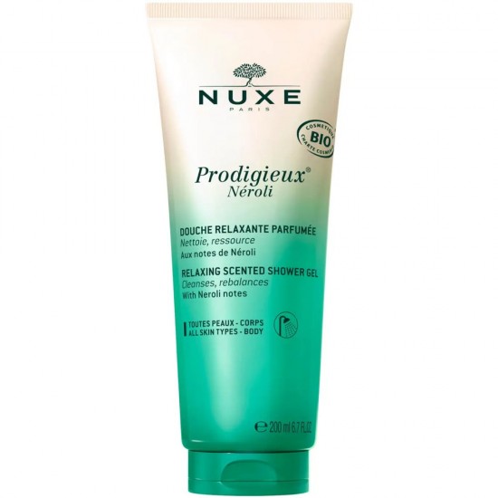 Nuxe Huile Prodigieuse Neroli Relaxing Scented Shower Gel Χαλαρωτικό Αφρόλουτρο 200ml