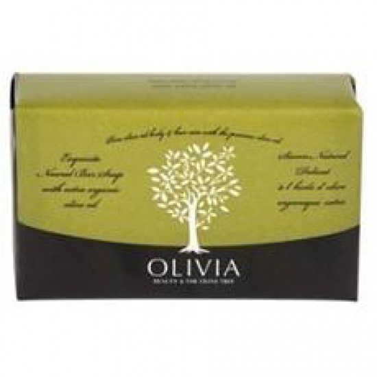 Olivia Natural Bar Soap Extra Olive Oil, Σαπούνι Σώματος & Μαλλιών με Έξτρα Οργανικό Ελαιόλαδο, 125gr