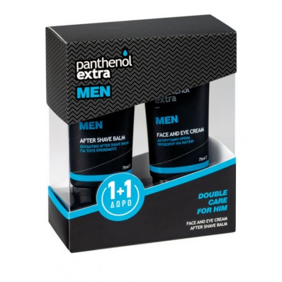 Panthenol Extra Men Promo Face & Eye Cream 75ml & Δώρο After Shave Balm 75ml