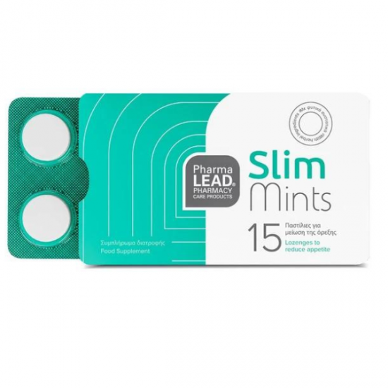 Pharmalead Slim Mints Food Supplement Συμπλήρωμα Διατροφής για Μείωση της Όρεξης 15 παστίλιες Pharmalead Slim Mints Food Supplement Συμπλήρωμα Διατροφής για Μείωση της Όρεξης 15 παστίλιες